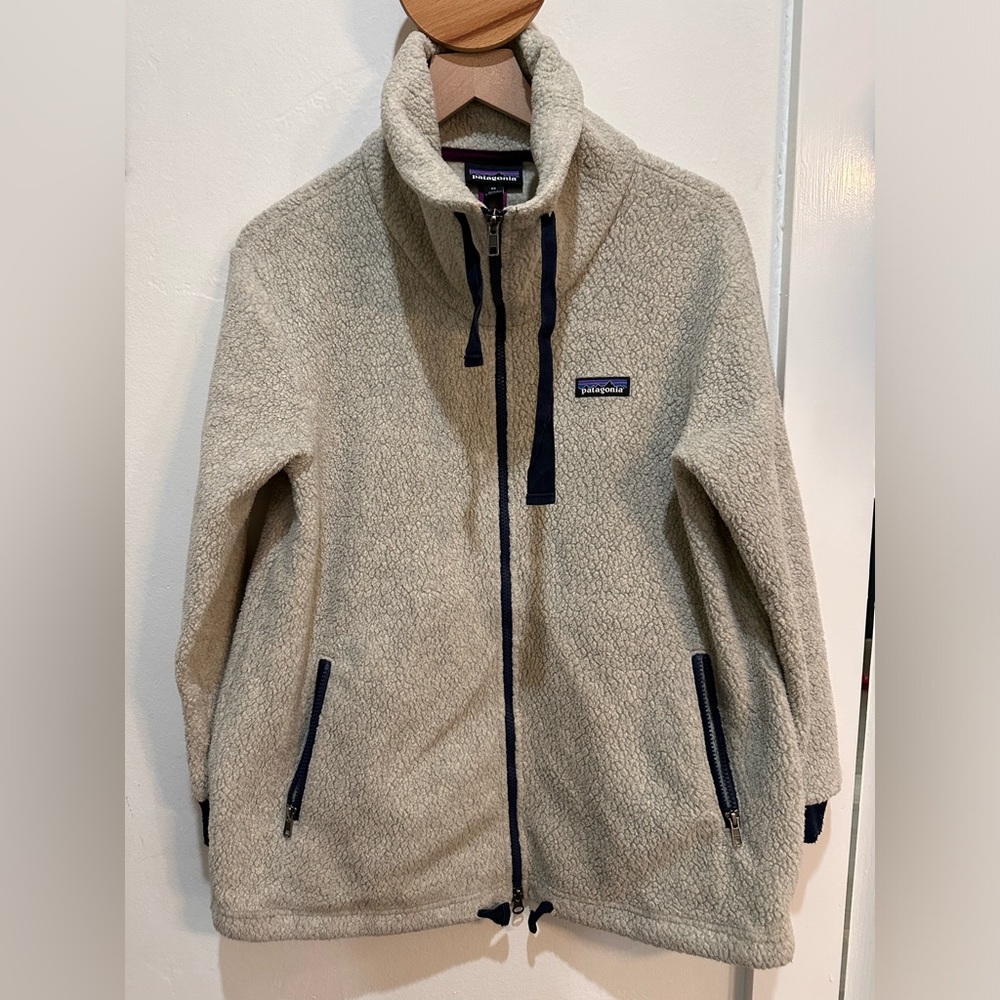 Patagonia W's Shearling Jacket in Oatmeal Heather